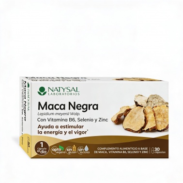 Maca Negra con Vitamina B6, Selenio y Zinc
